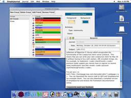 Screenshot
of SimpleJournal in action.